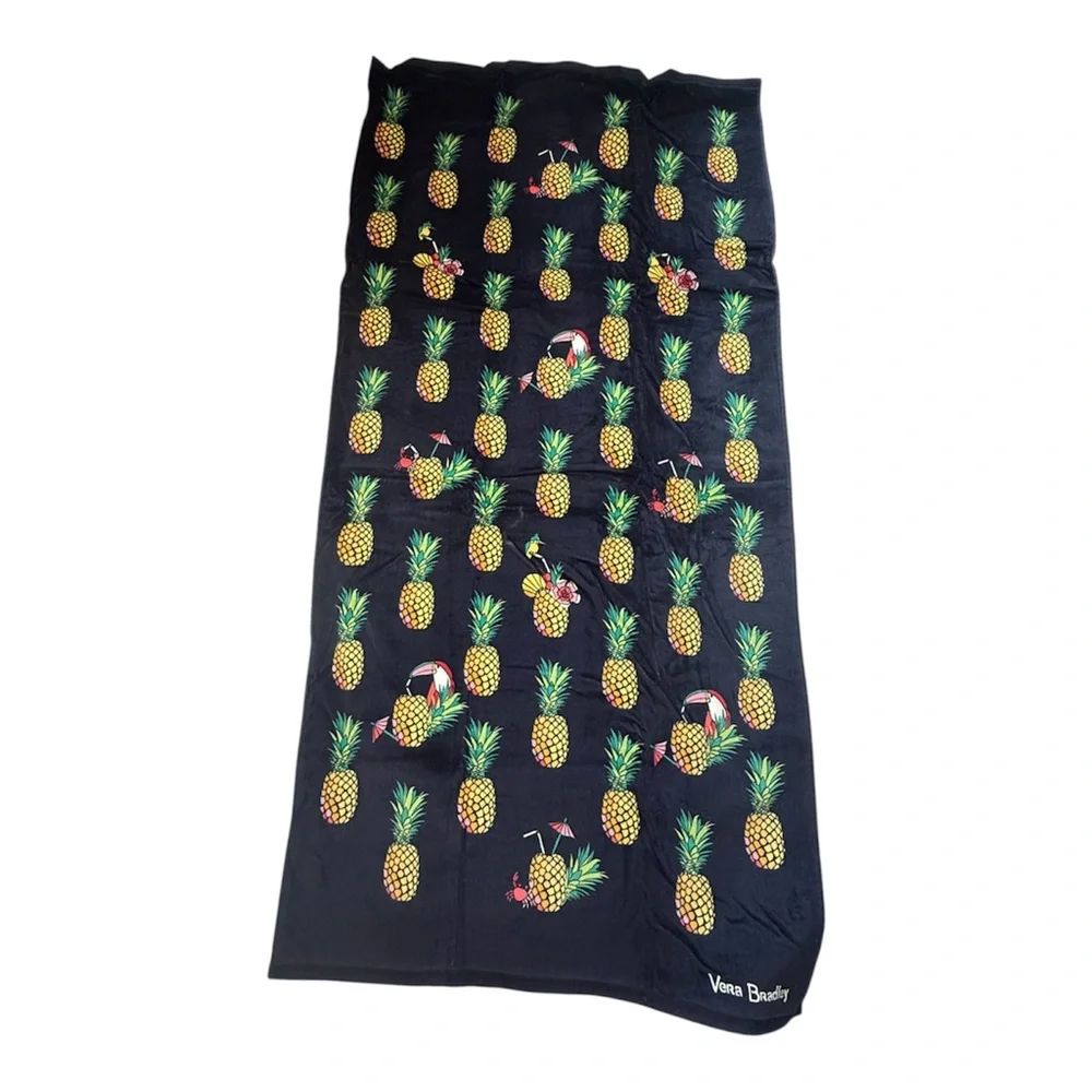 NWT Vera Bradley Pineapple Beach Towel Retired Pattern